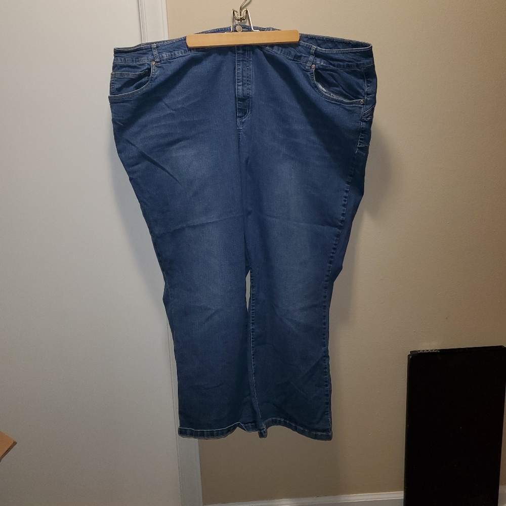 Ellos 5 pocket stretch panel flare jeans